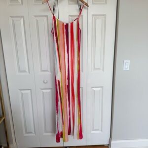 BB Dakota Multi-Color Striped Maxi Dress